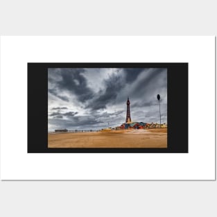 Blackpool beach Posters and Art